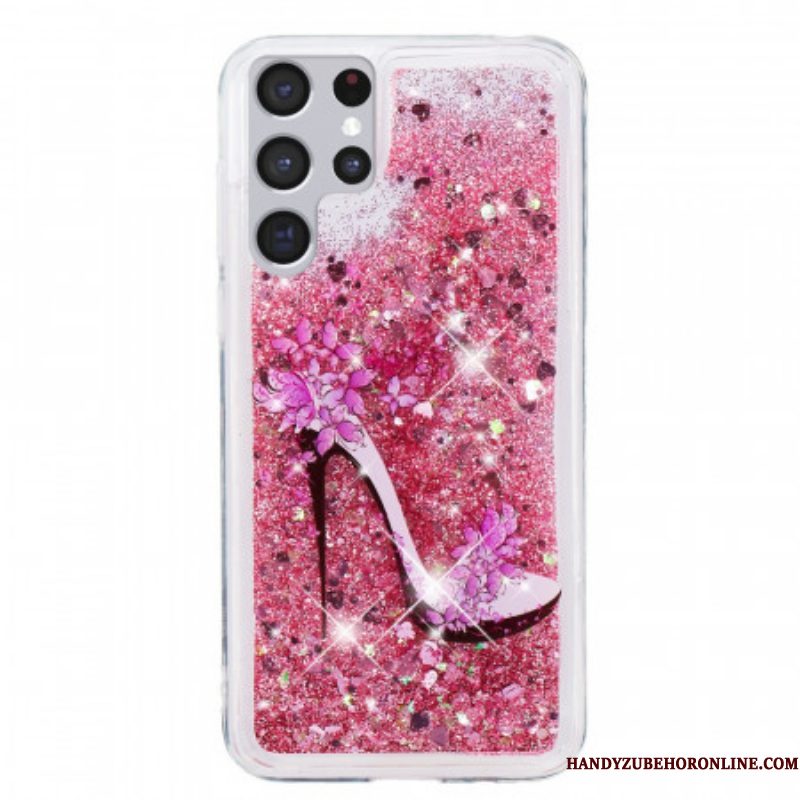 Hoesje voor Samsung Galaxy S22 Ultra 5G Glitterpomp