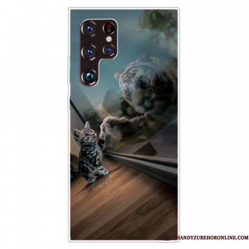 Hoesje voor Samsung Galaxy S22 Ultra 5G Kittens Droom