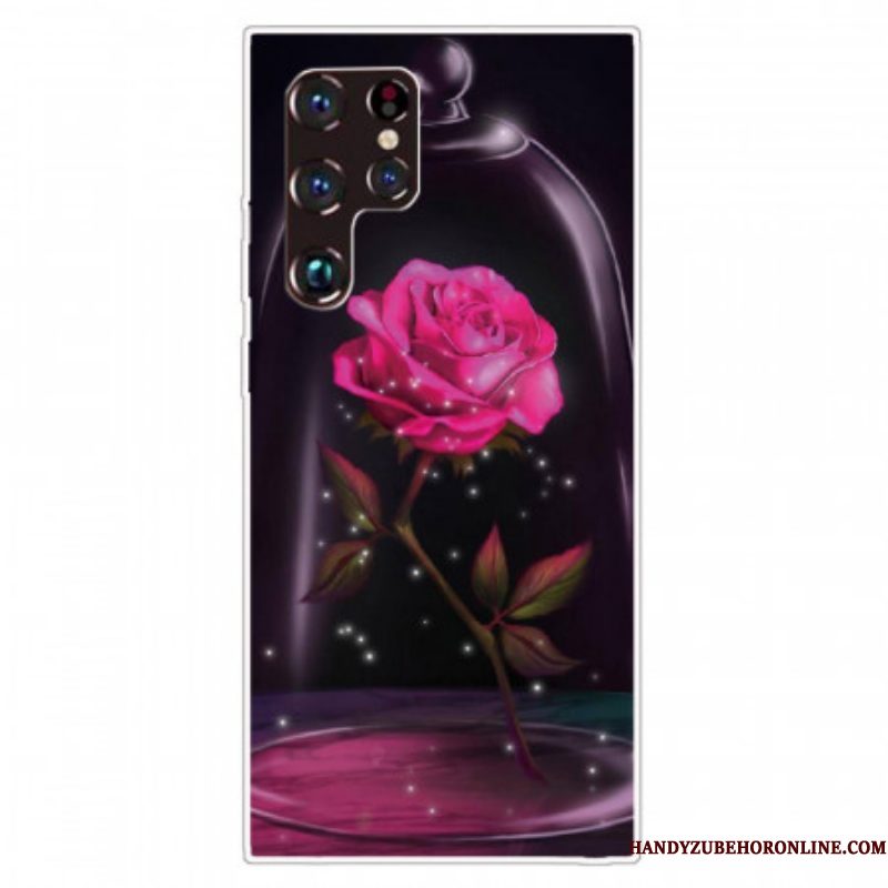 Hoesje voor Samsung Galaxy S22 Ultra 5G Magisch Roze