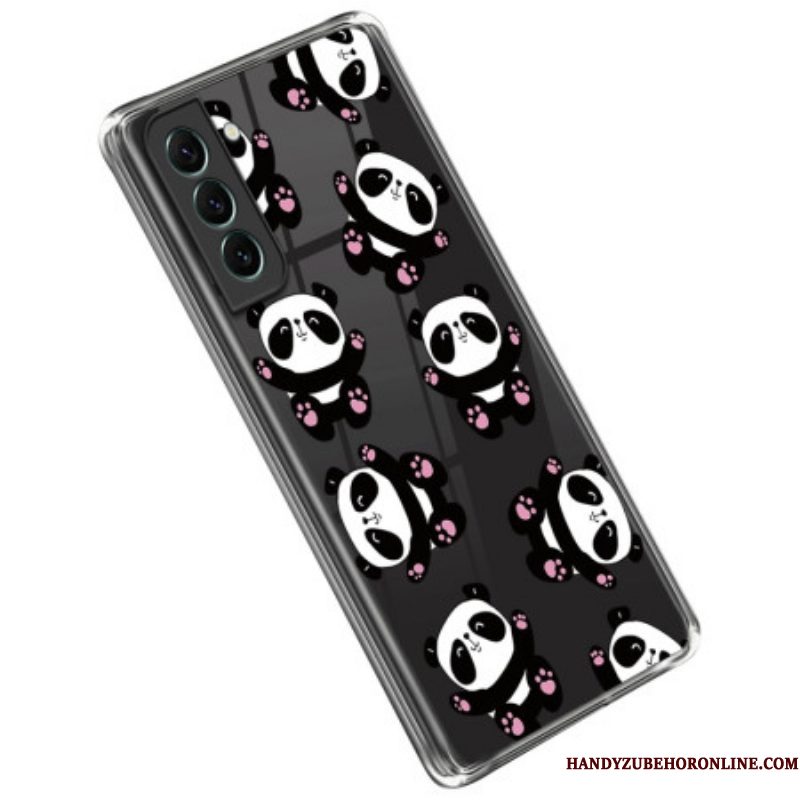 Hoesje voor Samsung Galaxy S23 5G Transparante Kleine Panda's