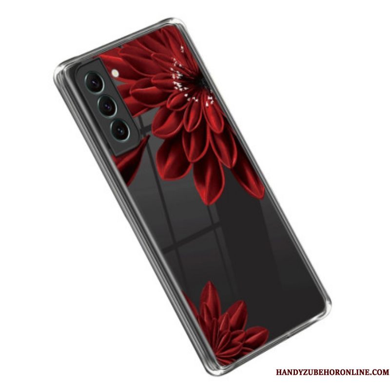 Hoesje voor Samsung Galaxy S23 Plus 5G Naadloze Rode Bloemen