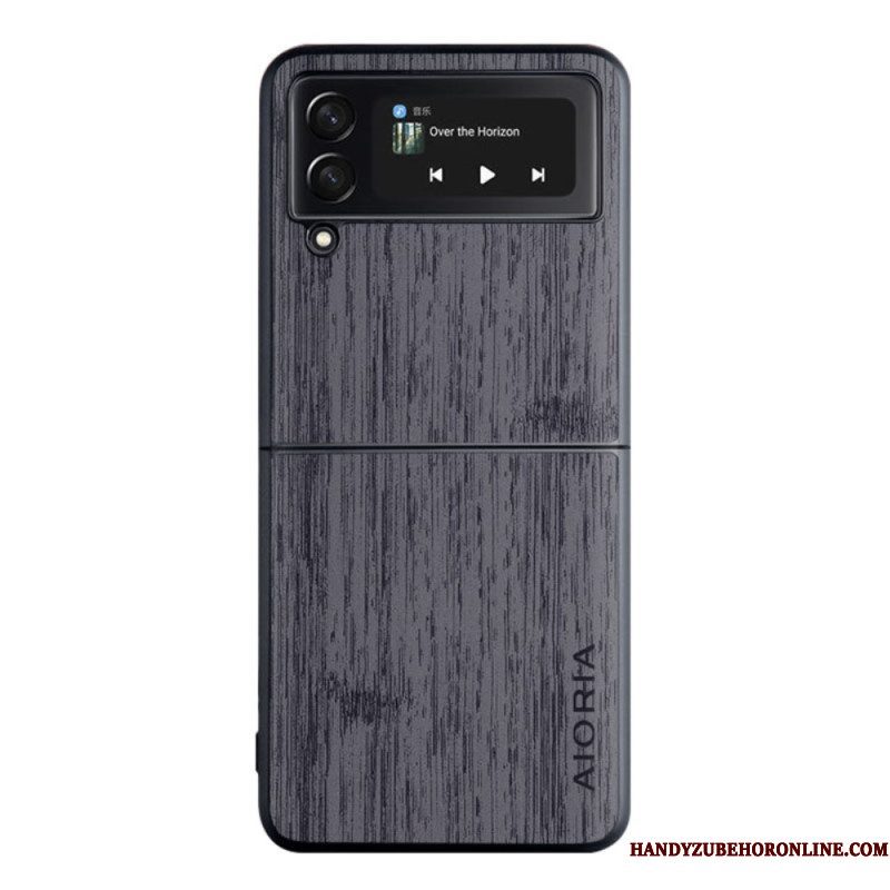Hoesje voor Samsung Galaxy Z Flip 4 Folio-hoesje Aioria-hout