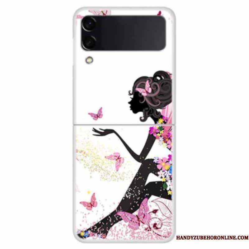 Hoesje voor Samsung Galaxy Z Flip 4 Folio-hoesje Bloemenfee