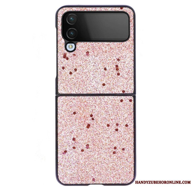 Hoesje voor Samsung Galaxy Z Flip 4 Folio-hoesje Glitter Huid