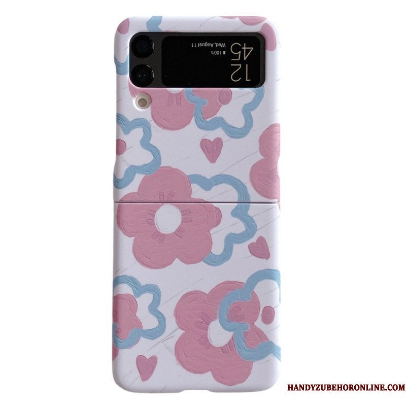 Hoesje voor Samsung Galaxy Z Flip 4 Folio-hoesje Mooie Bloemen