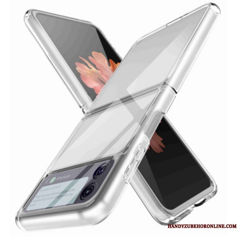 Hoesje voor Samsung Galaxy Z Flip 4 Folio-hoesje Transparante Anti-vergeling