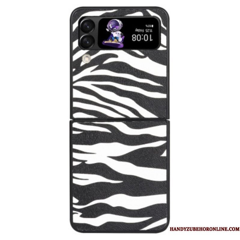 Hoesje voor Samsung Galaxy Z Flip 4 Folio-hoesje Zebra