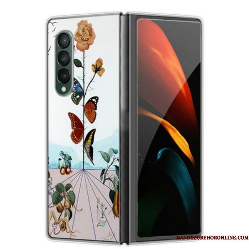 Hoesje voor Samsung Galaxy Z Fold 3 5G Natuur Vlinders