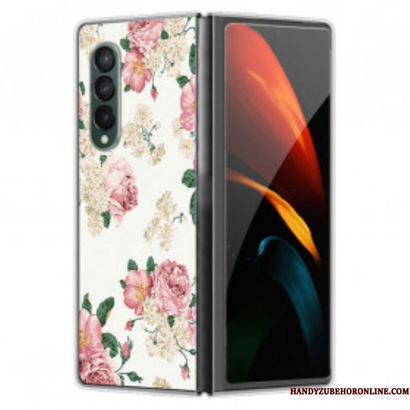 Hoesje voor Samsung Galaxy Z Fold 3 5G Vrijheid Bloemen