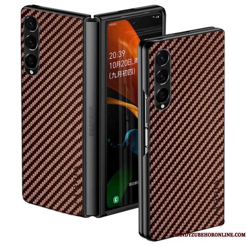 Hoesje voor Samsung Galaxy Z Fold 4 Aioria-koolstofvezel