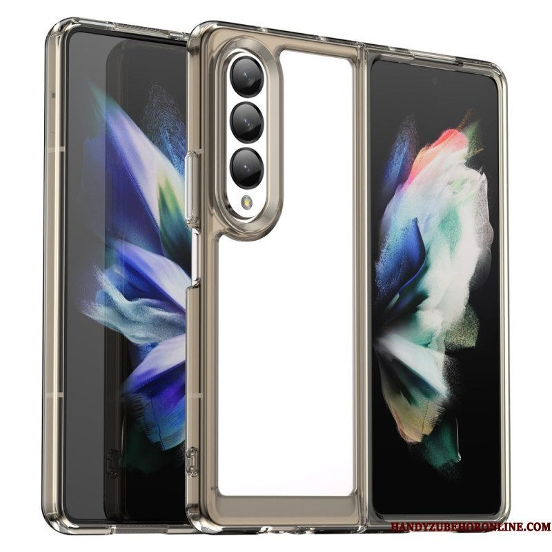 Hoesje voor Samsung Galaxy Z Fold 4 Kunststof Kleur