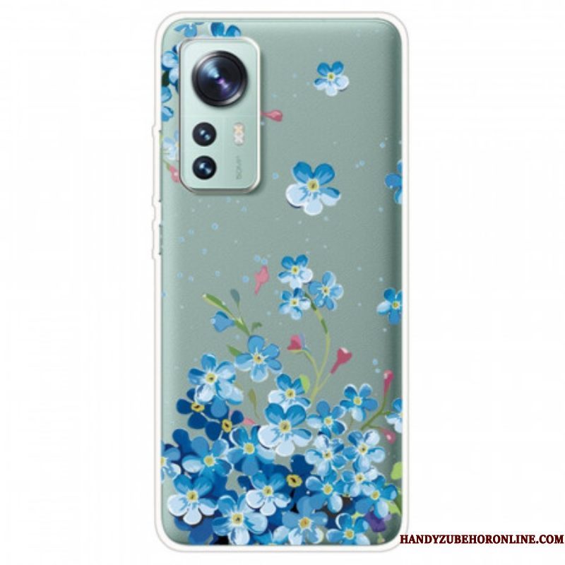 Hoesje voor Xiaomi 12 / 12X Boeket Van Blauwe Bloemen