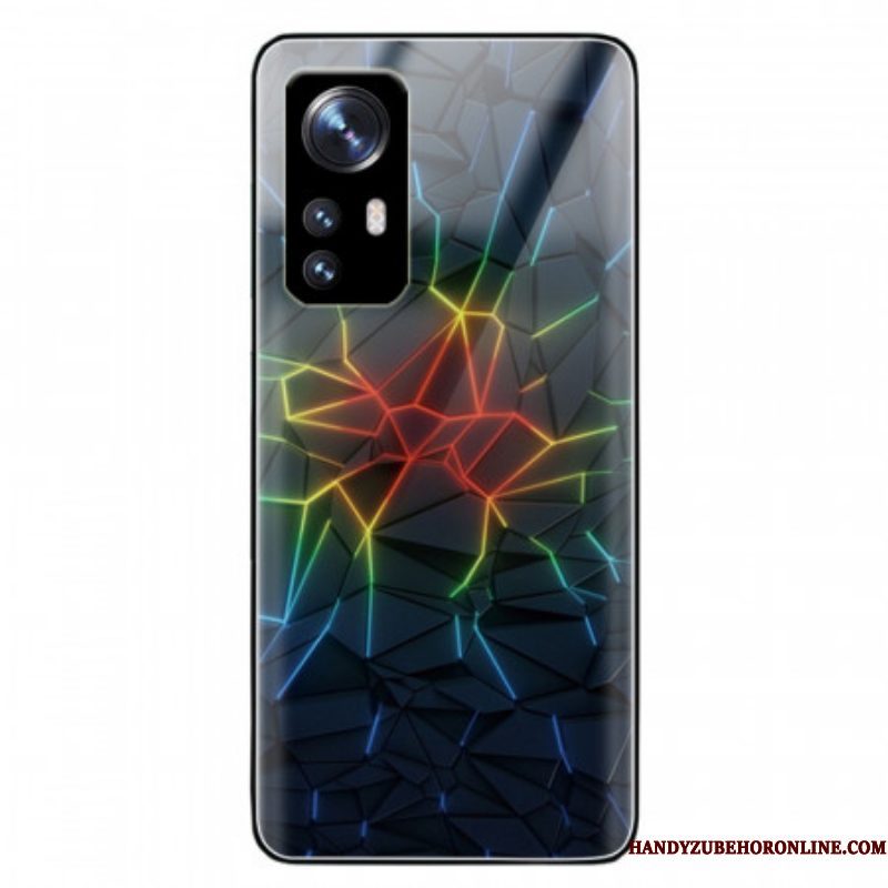 Hoesje voor Xiaomi 12 / 12X Geometrie Gehard Glas