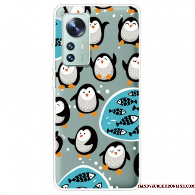 Hoesje voor Xiaomi 12 / 12X Pinguïns En Vissen