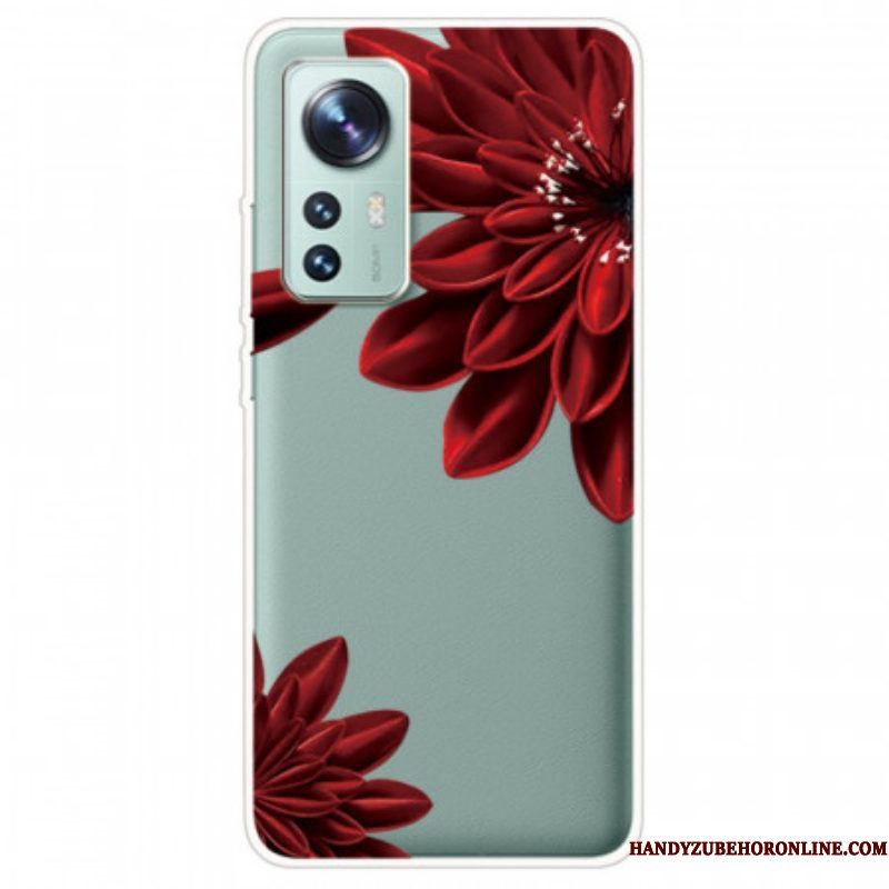 Hoesje voor Xiaomi 12 / 12X Rode Bloemen