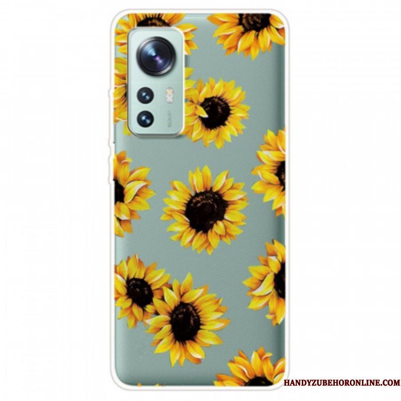 Hoesje voor Xiaomi 12 / 12X Siliconen Zonnebloemen