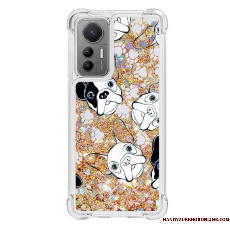 Hoesje voor Xiaomi 12 Lite Pailletten Mr Dog