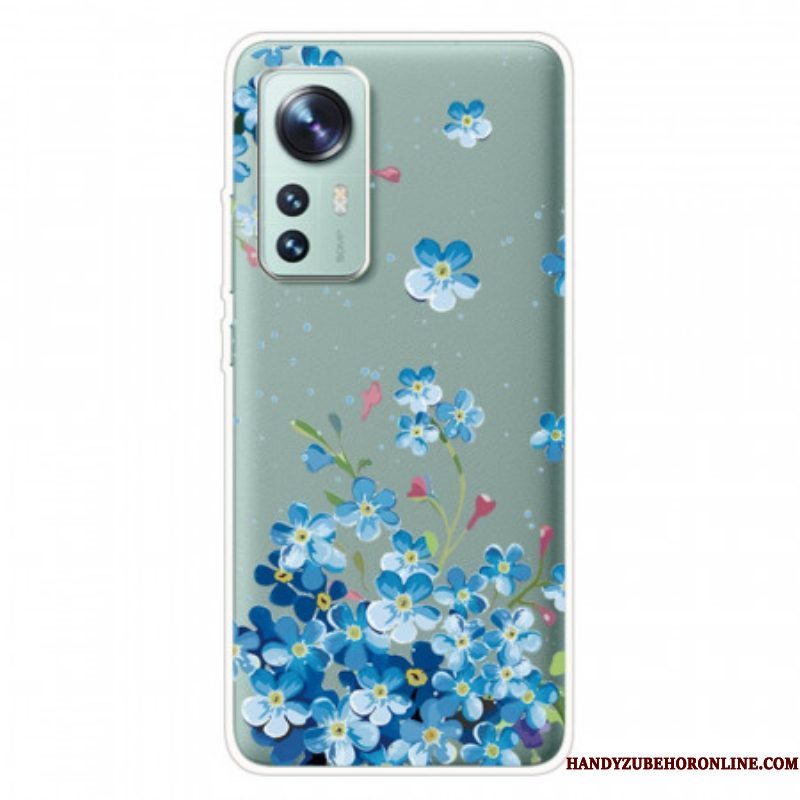 Hoesje voor Xiaomi 12 Pro Blauwe Bloemen