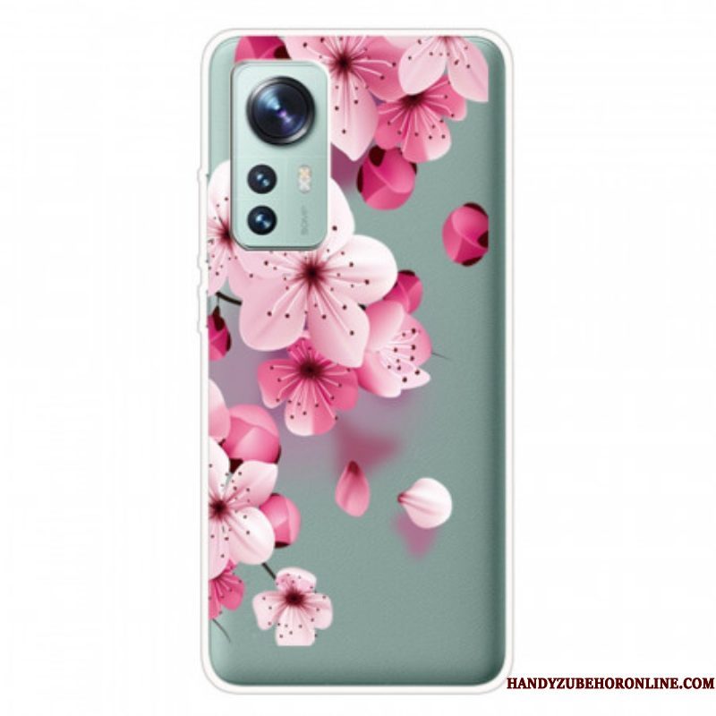 Hoesje voor Xiaomi 12 Pro Siliconen Rozenbloemen