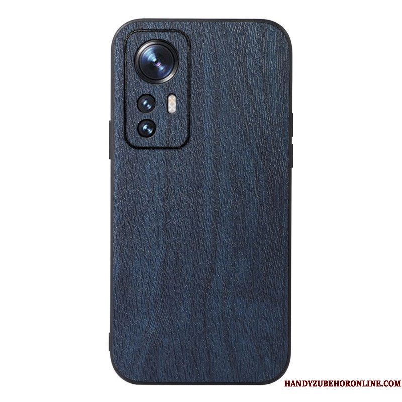 Hoesje voor Xiaomi 12 Pro Stijl Leer Houteffect