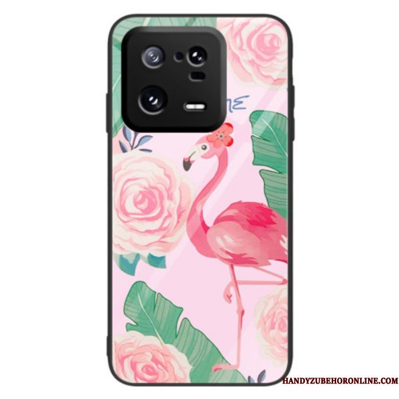 Hoesje voor Xiaomi 13 Pro Flamingo Gehard Glas