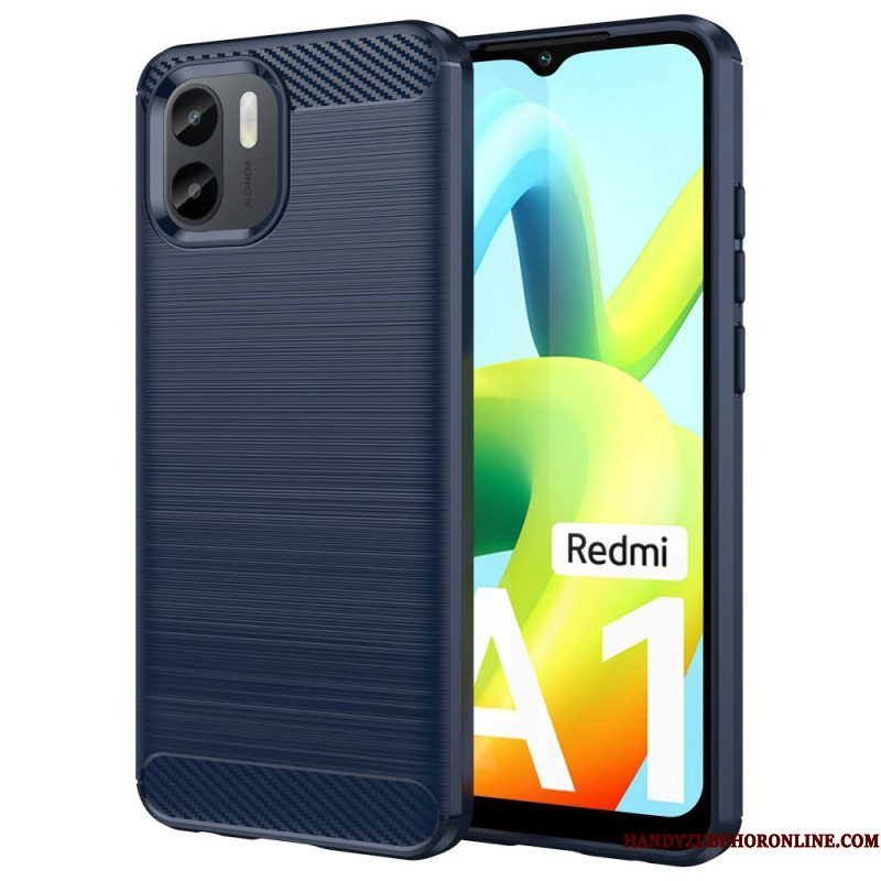 Hoesje voor Xiaomi Redmi A1 Geborstelde Koolstofvezel