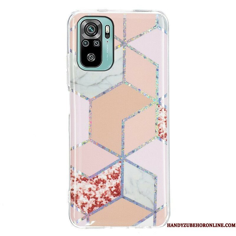 Hoesje voor Xiaomi Redmi Note 10 / 10S Marmeren Geometrie