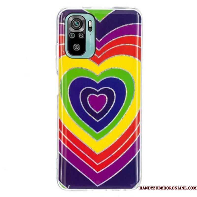 Hoesje voor Xiaomi Redmi Note 10 / 10S Psychedelisch Hart