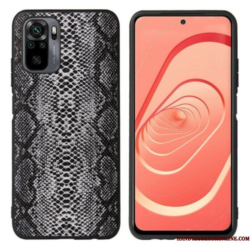 Hoesje voor Xiaomi Redmi Note 10 / 10S Slangenhuid-effect