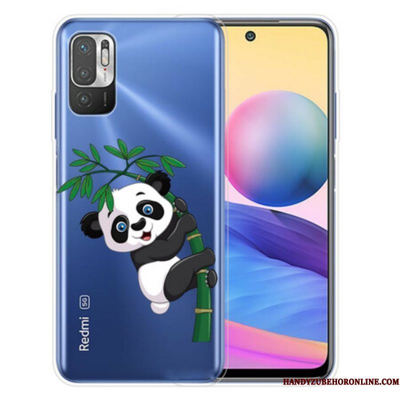 Hoesje voor Xiaomi Redmi Note 10 5G Panda Op Bamboe