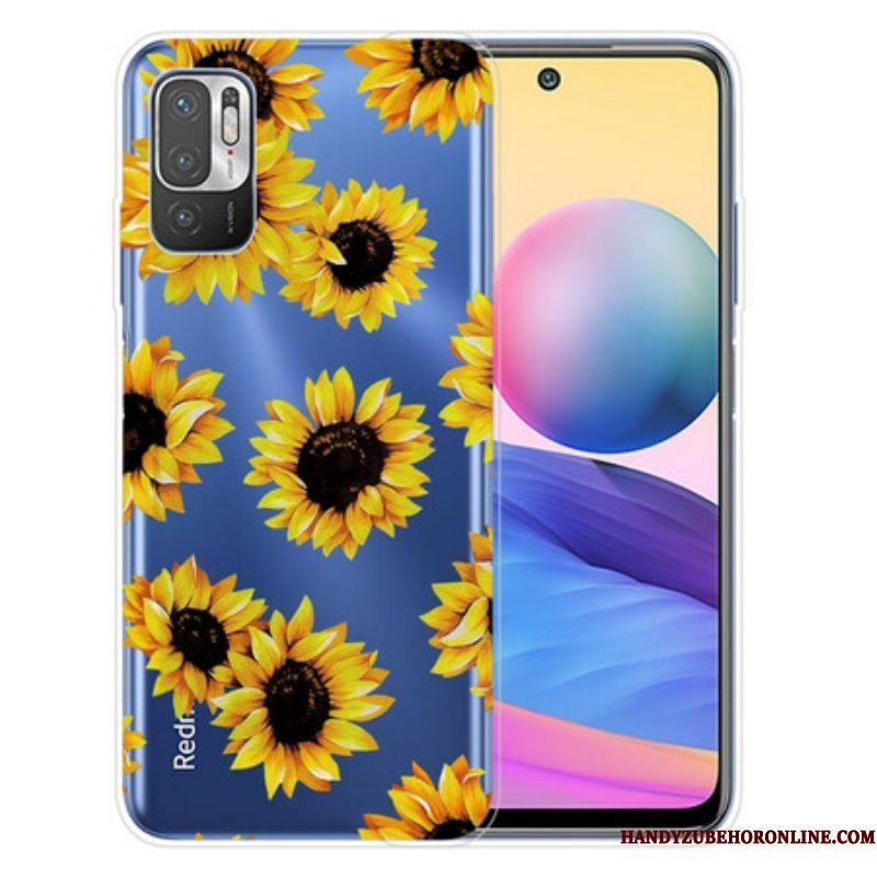 Hoesje voor Xiaomi Redmi Note 10 5G Zonnebloemen