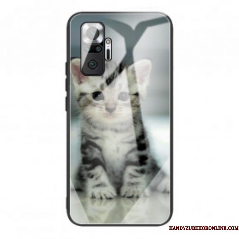 Hoesje voor Xiaomi Redmi Note 10 Pro Kitten Gehard Glas