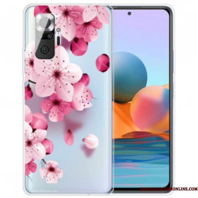 Hoesje voor Xiaomi Redmi Note 10 Pro Kleine Roze Bloemen