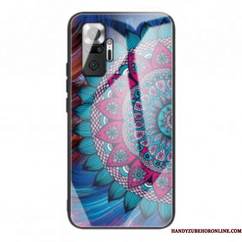 Hoesje voor Xiaomi Redmi Note 10 Pro Mandala Gehard Glas