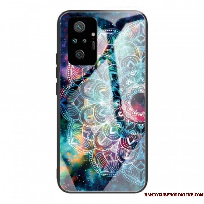 Hoesje voor Xiaomi Redmi Note 10 Pro Mandala Gehard Glas