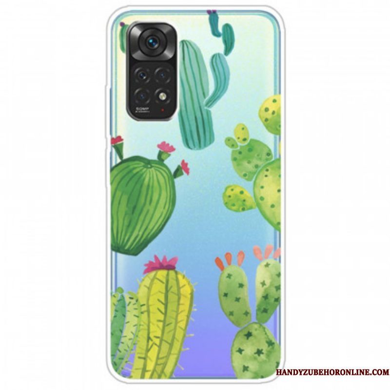 Hoesje voor Xiaomi Redmi Note 11 / 11S Aquarel Cactussen