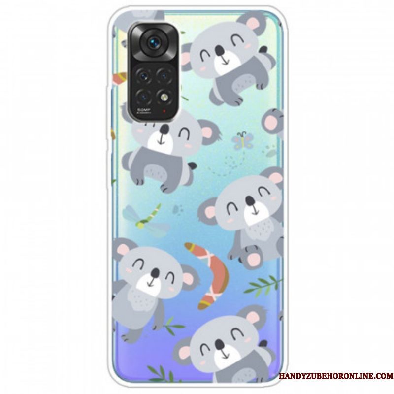 Hoesje voor Xiaomi Redmi Note 11 / 11S Kleine Grijze Panda's