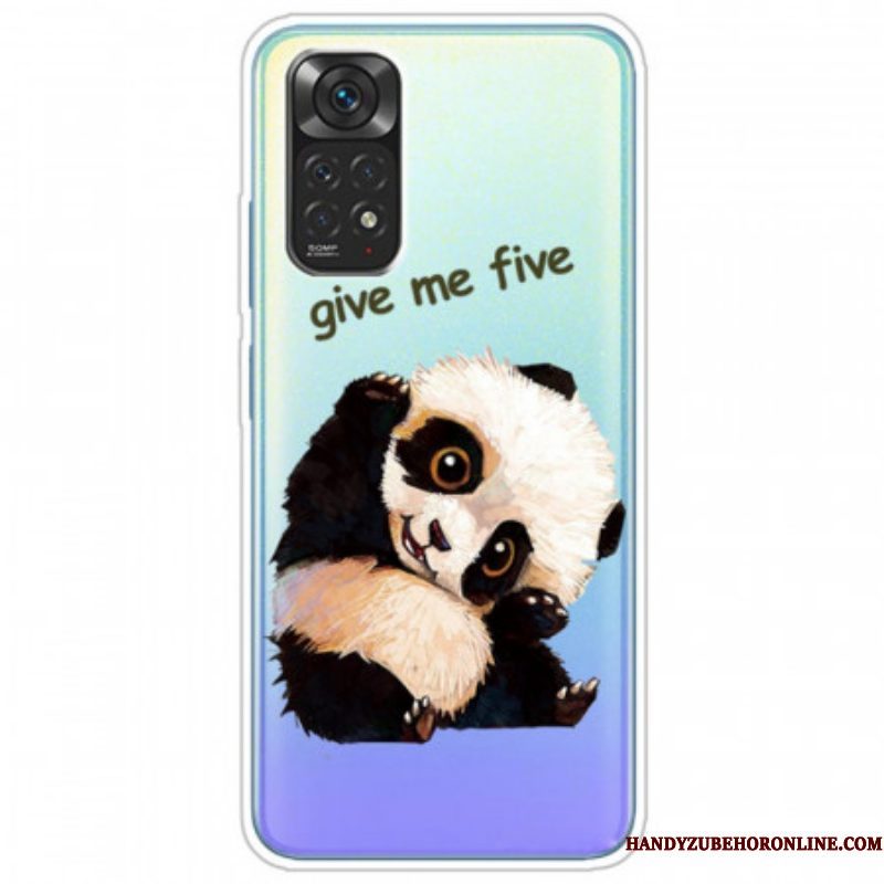 Hoesje voor Xiaomi Redmi Note 11 / 11S Naadloze Panda Geef Me Vijf