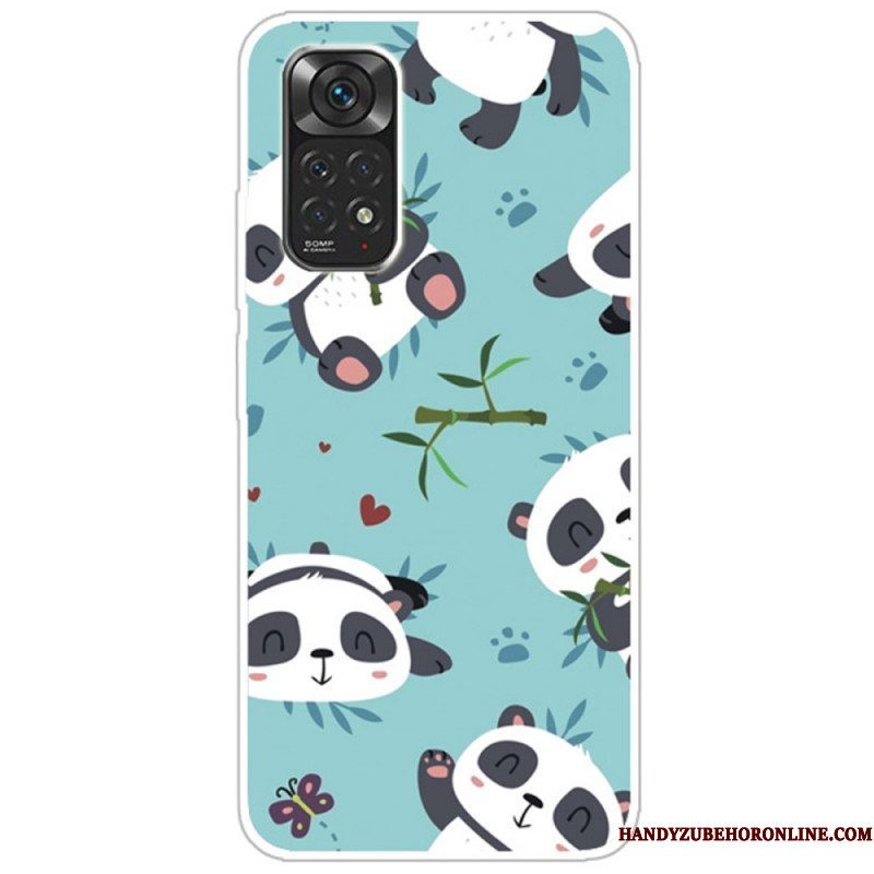 Hoesje voor Xiaomi Redmi Note 11 / 11S Stelletje Panda's
