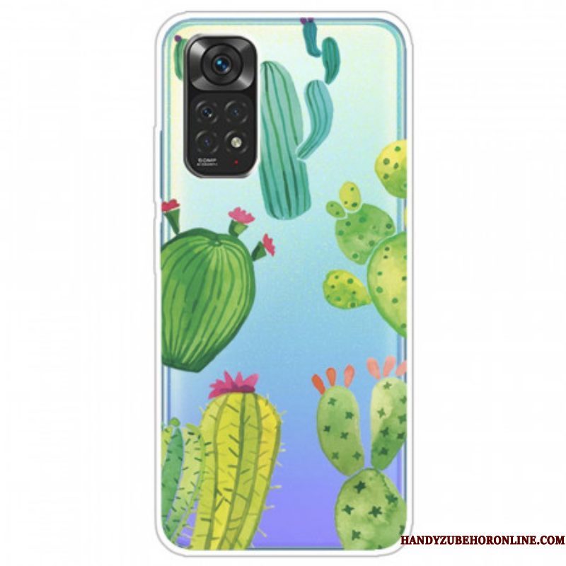 Hoesje voor Xiaomi Redmi Note 11 Pro / 11 Pro 5G Aquarel Cactussen