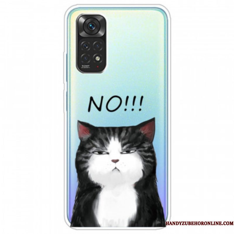 Hoesje voor Xiaomi Redmi Note 11 Pro / 11 Pro 5G De Kat Die Nee Zegt
