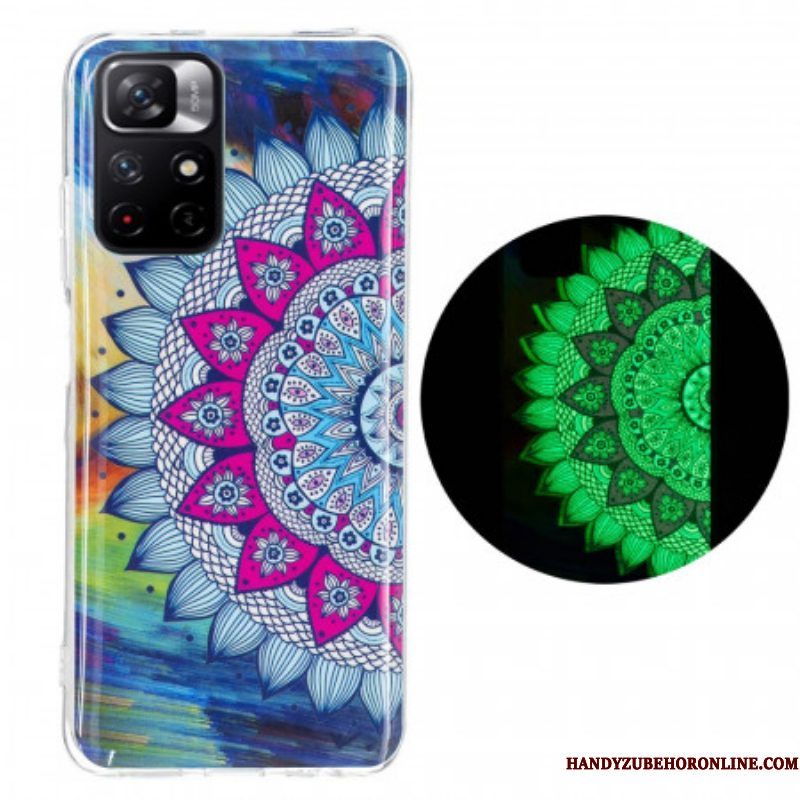 Hoesje voor Xiaomi Redmi Note 11 Pro Plus 5G Fluorescerende Kleurrijke Mandala