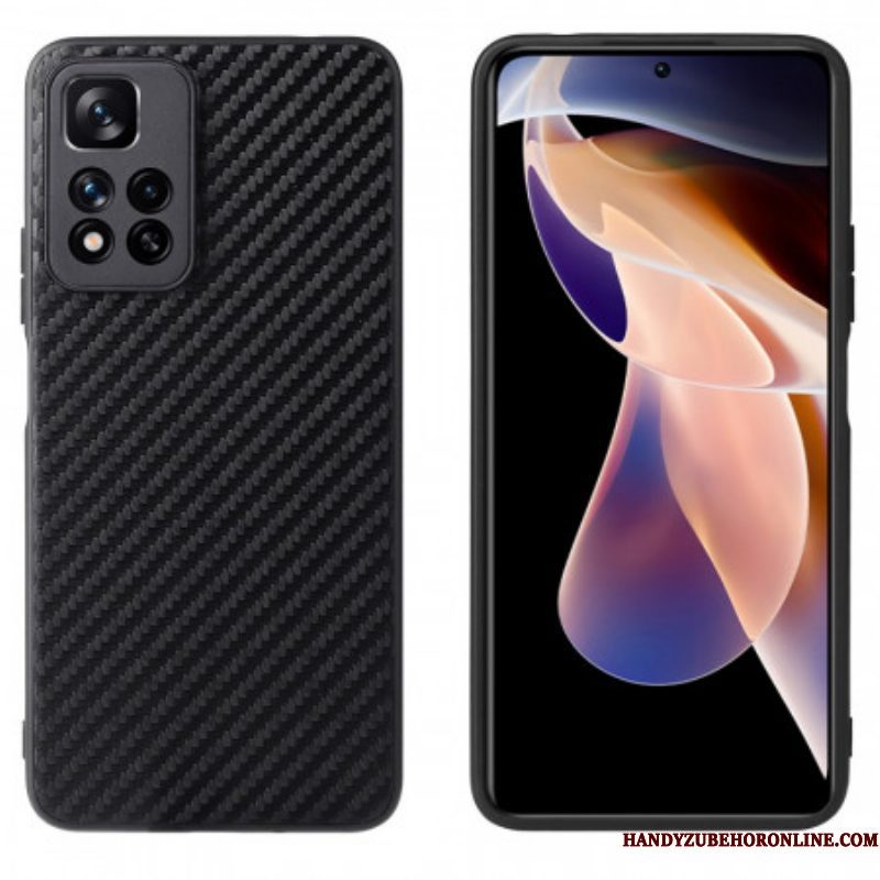 Hoesje voor Xiaomi Redmi Note 11 Pro Plus 5G Koolstofvezel