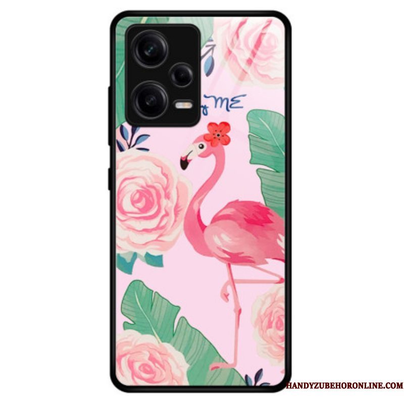 Hoesje voor Xiaomi Redmi Note 12 Pro Flamingo Gehard Glas