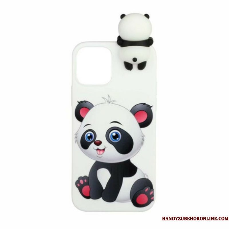 Hoesje voor iPhone 13 Mini 3d Leuke Panda