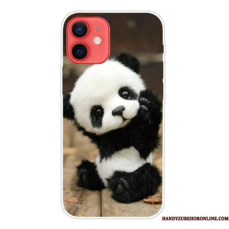 Hoesje voor iPhone 13 Mini Flexibele Panda