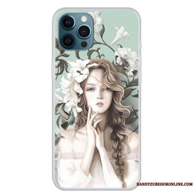 Hoesje voor iPhone 13 Pro De Bloemenvrouw