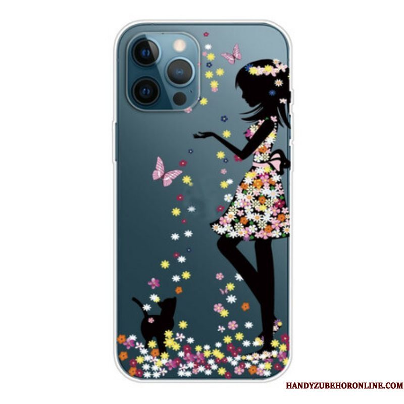 Hoesje voor iPhone 13 Pro Max Bloemenmeisje