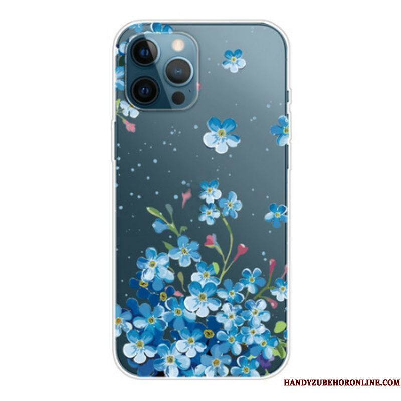 Hoesje voor iPhone 13 Pro Max Boeket Van Blauwe Bloemen