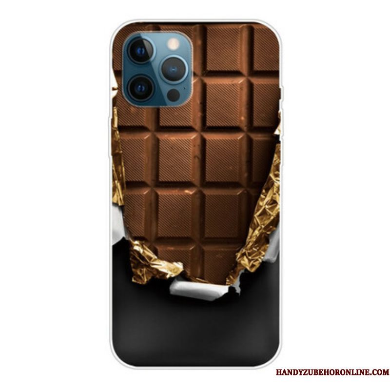 Hoesje voor iPhone 13 Pro Max Flexibele Chocolade